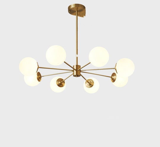 LuxeNordic - Full Copper Chandelier Lighting for Living Room