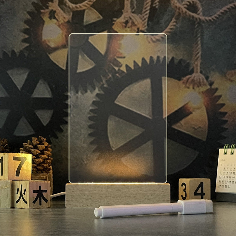 Luminous Message Board - Creative LED Night Light with USB & Pen for Kids & Adults