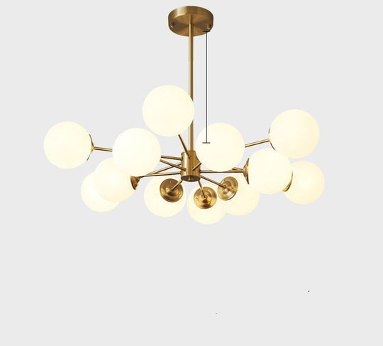 LuxeNordic - Full Copper Chandelier Lighting for Living Room