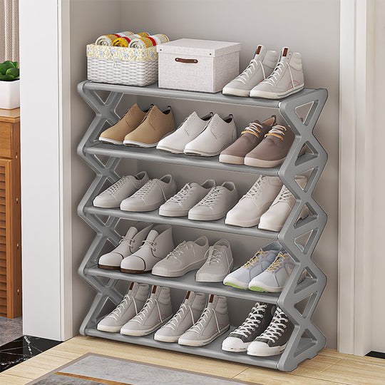 EasyStep X-Shaped Shoe Rack - Simple & Space-Saving Footwear Storage