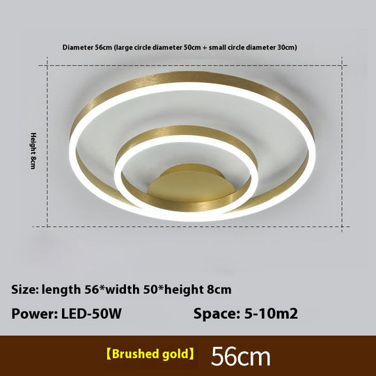 Aurora - Modern LED Ceiling Light for Living Room, Bedroom, and Study